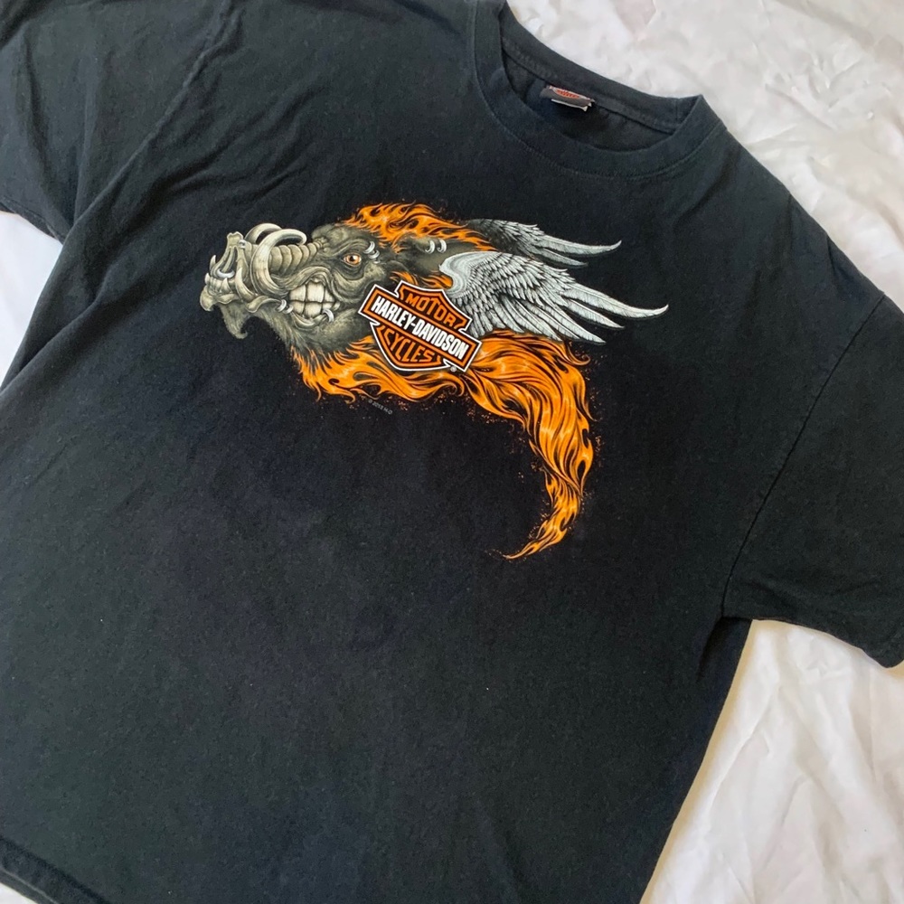 Vintage Harley Davidson Hog Shirt View 3
